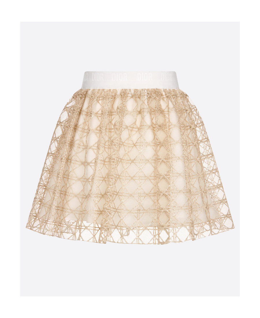 Dior Loose And Tight Skirt In White