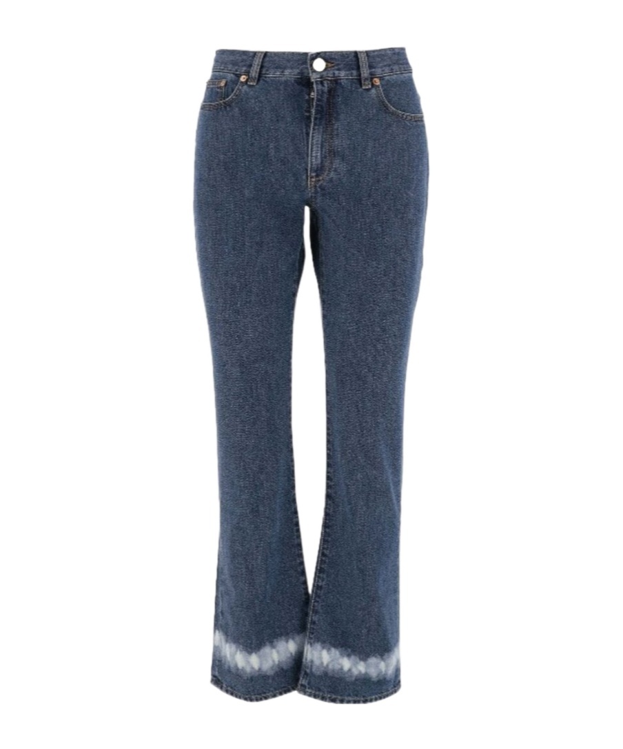 VALENTINO BELT RING DENIM TROUSERS 