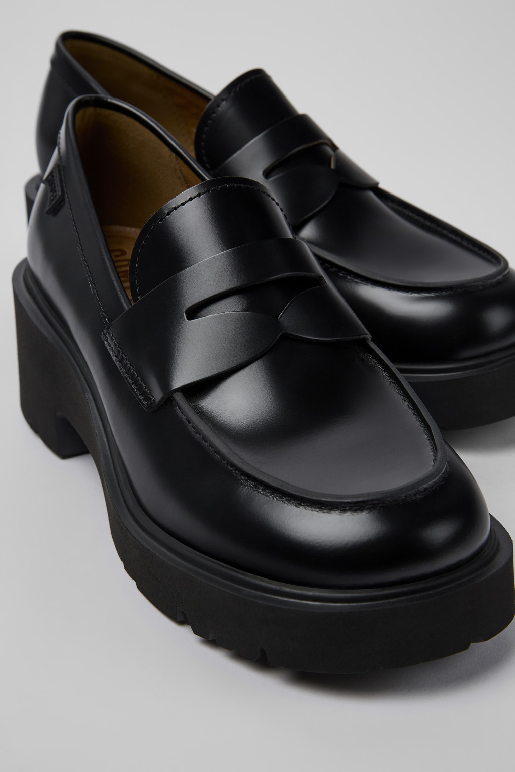 Camper Slip-on Loafer Shoes In Black
