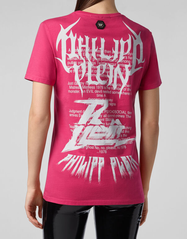 Philipp Plein Logo Details T-shirt In Red