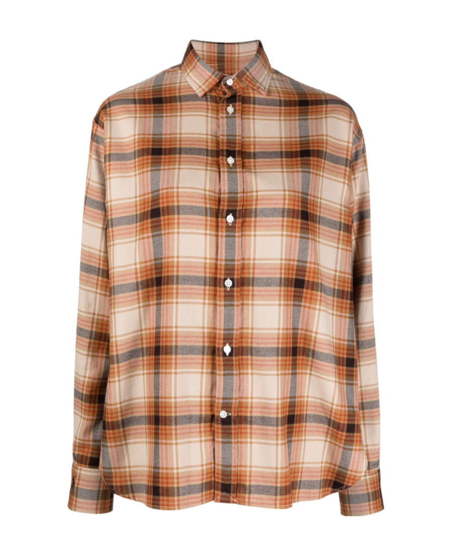 Polo Ralph Lauren Plaid-check Pattern Shirt In Nude