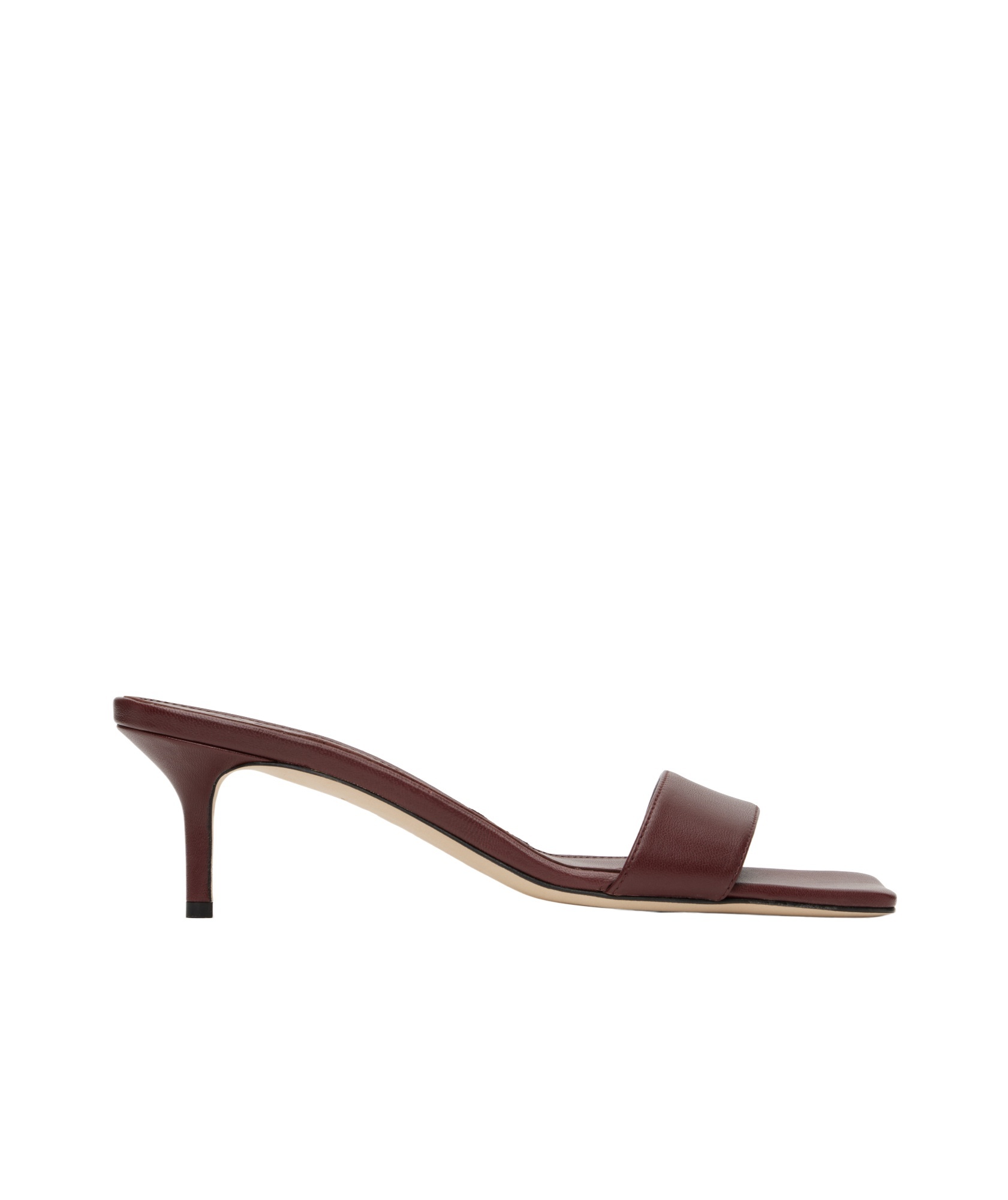 Aeyde Brown Ilvy Kid Suede Leather Mules