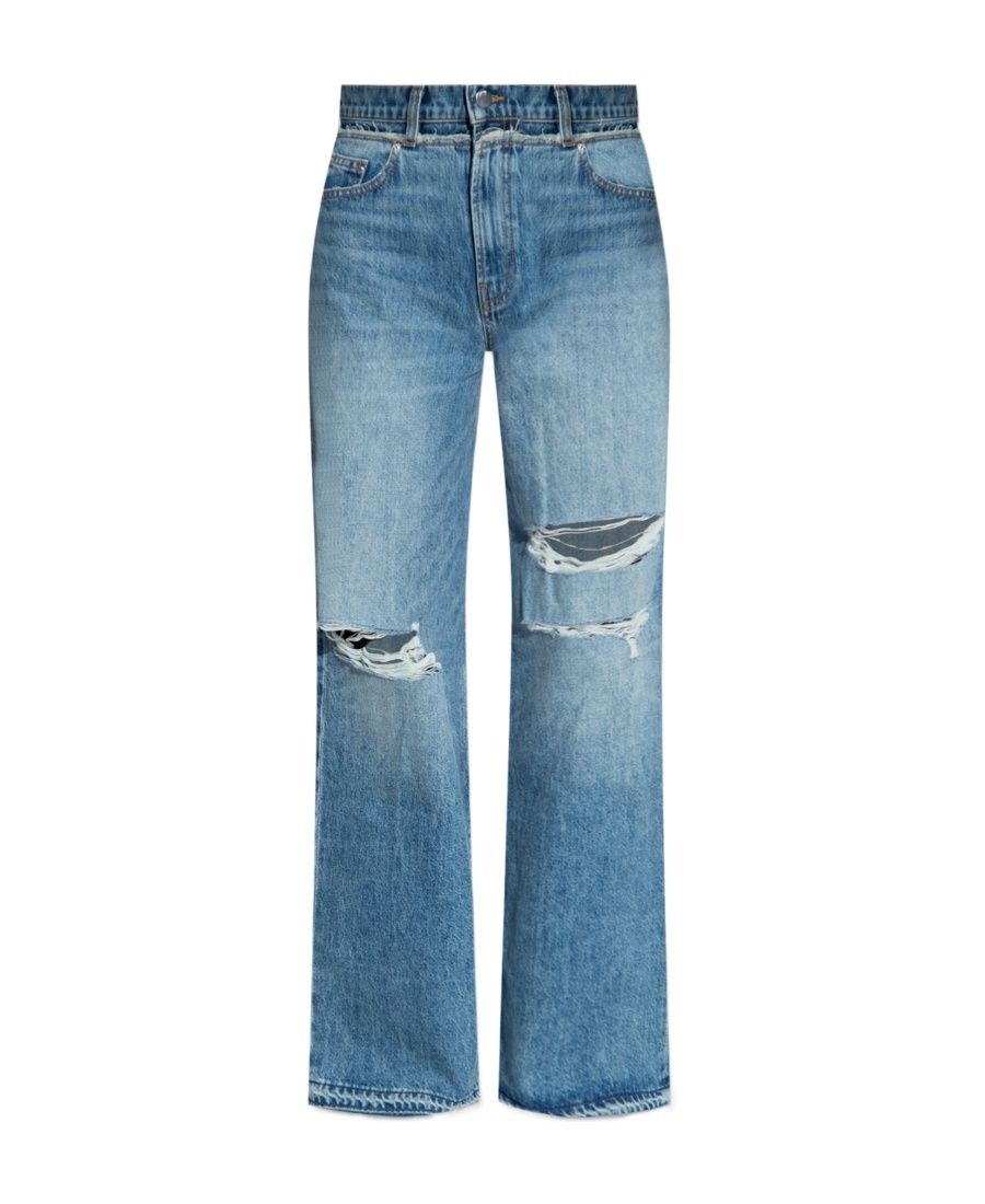 Amiri Wide-leg Cotton Jeans In Gray