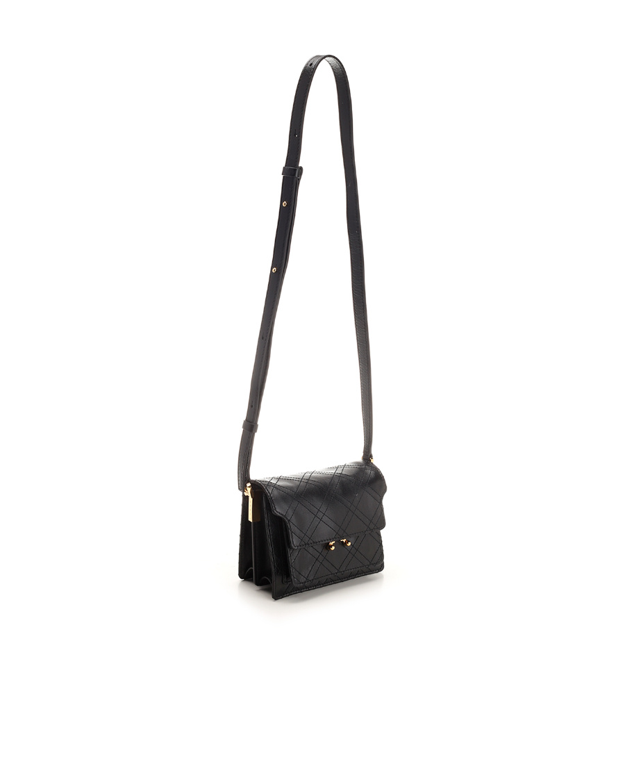 Marni Mini Trunk Shoulder Bag In Black