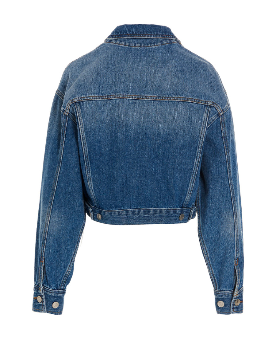 Isabel Marant Étoile Cropped Denim Jacket In Blue
