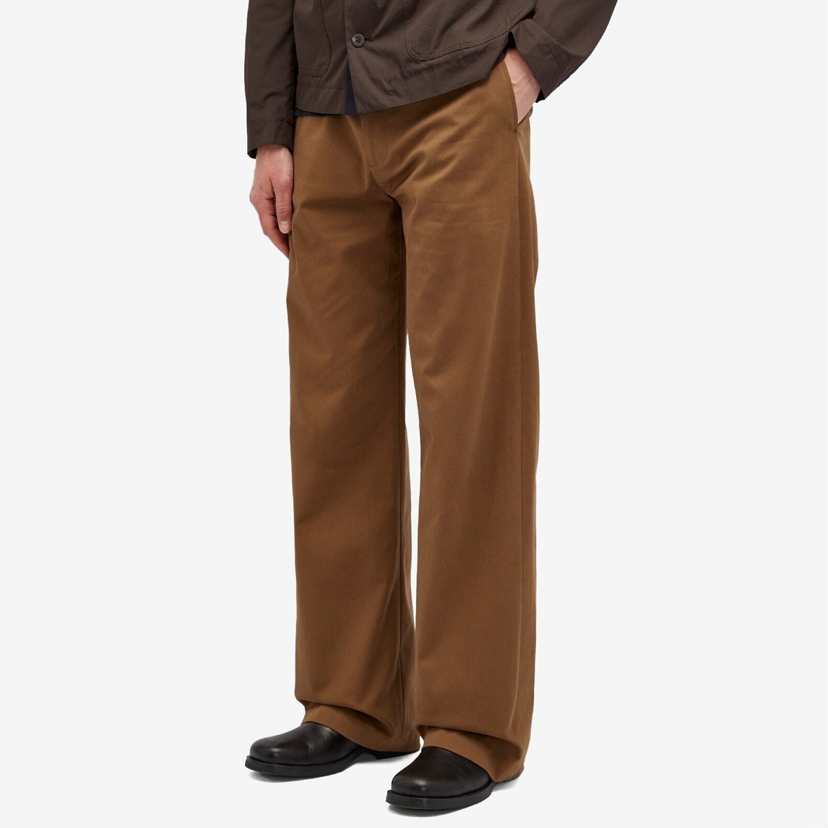 Dries Van Noten Belt-loop Casual Pants In Brown