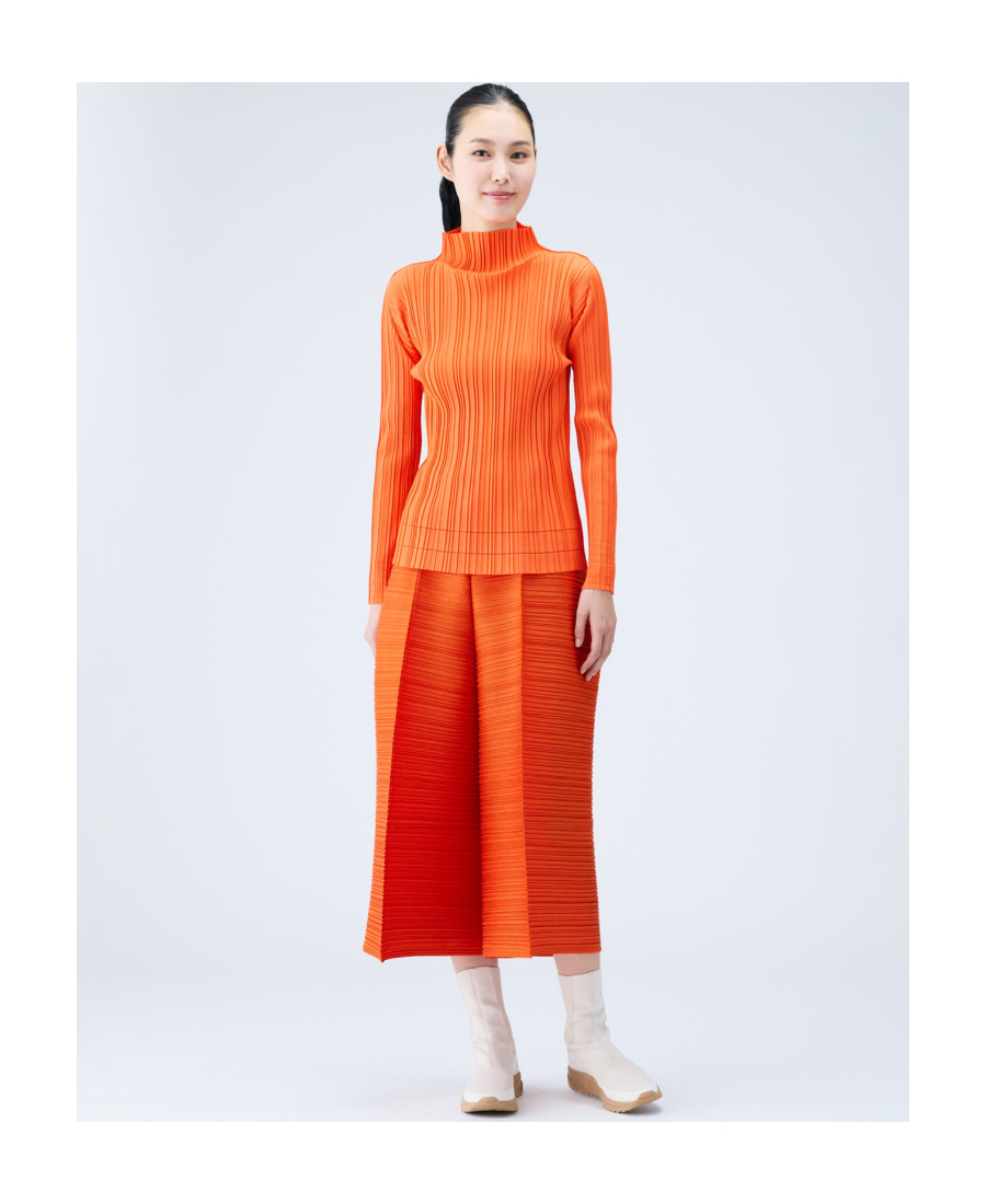 Issey Miyake Orange Thicker Bounce Pants In Red