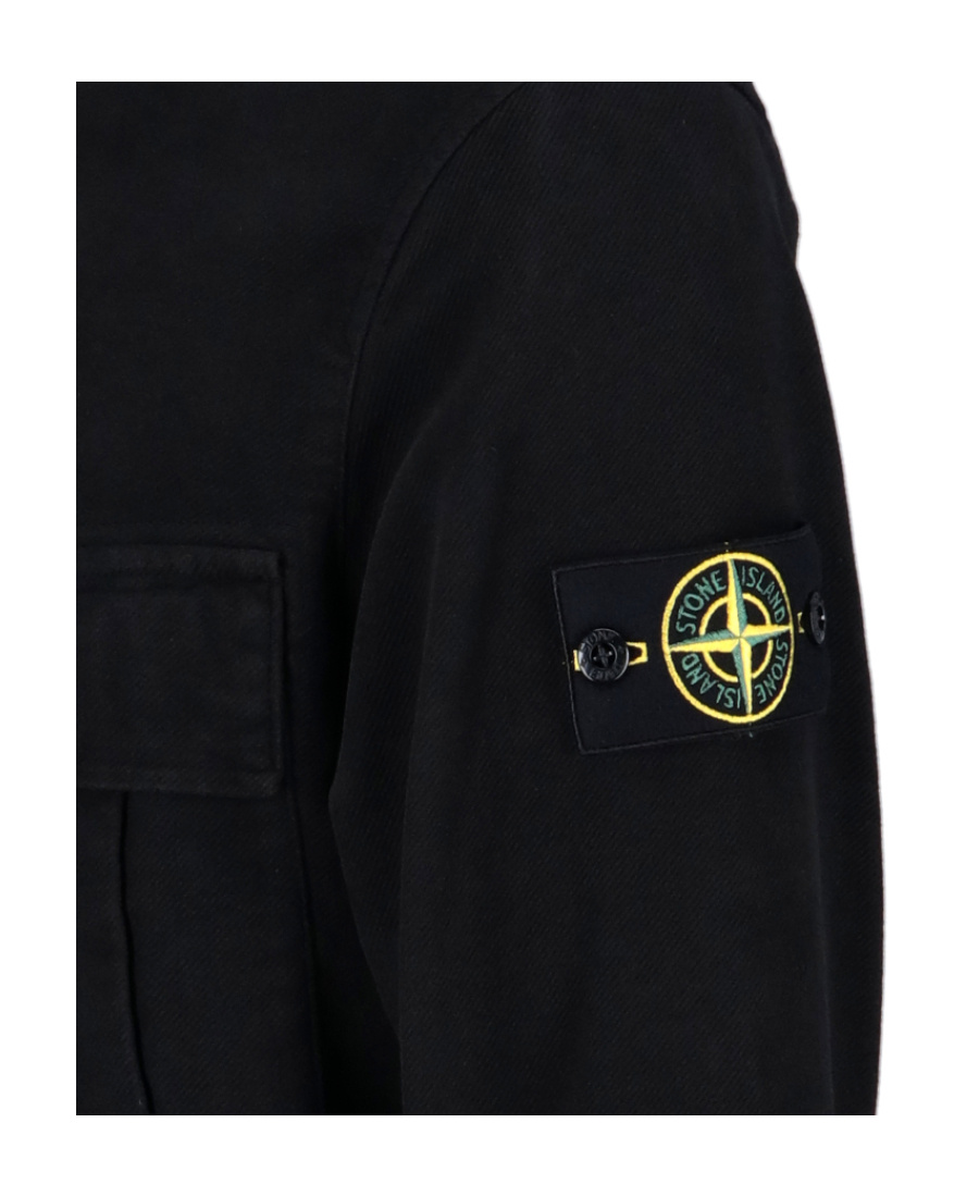 STONE ISLAND COMPASS-PATCH FLAP-POCKET SHIRT