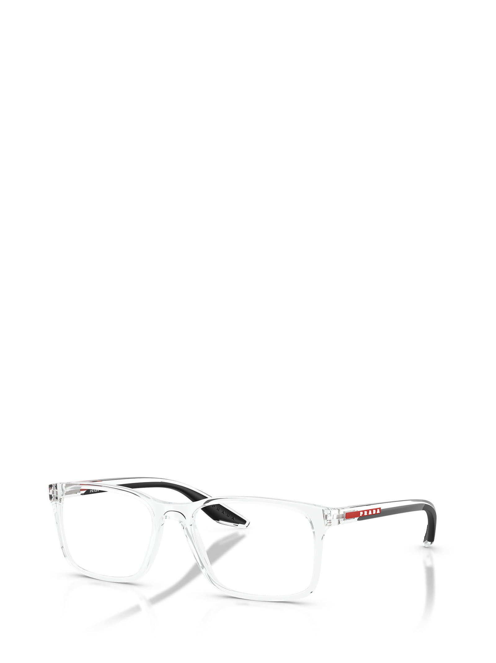 Prada Eyewear Rectangular Frame Glasses In White