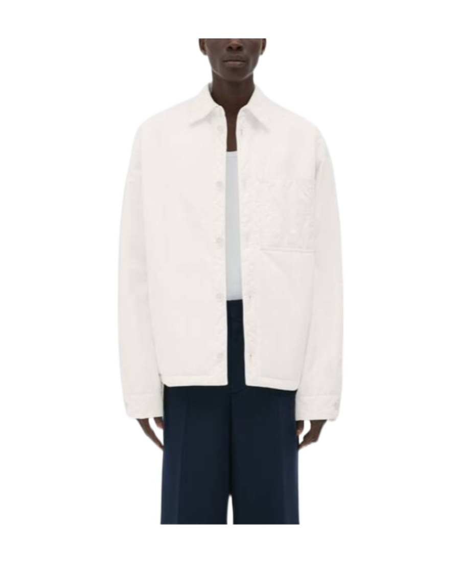 Bottega Veneta Logo Padded Casual Jacket In White