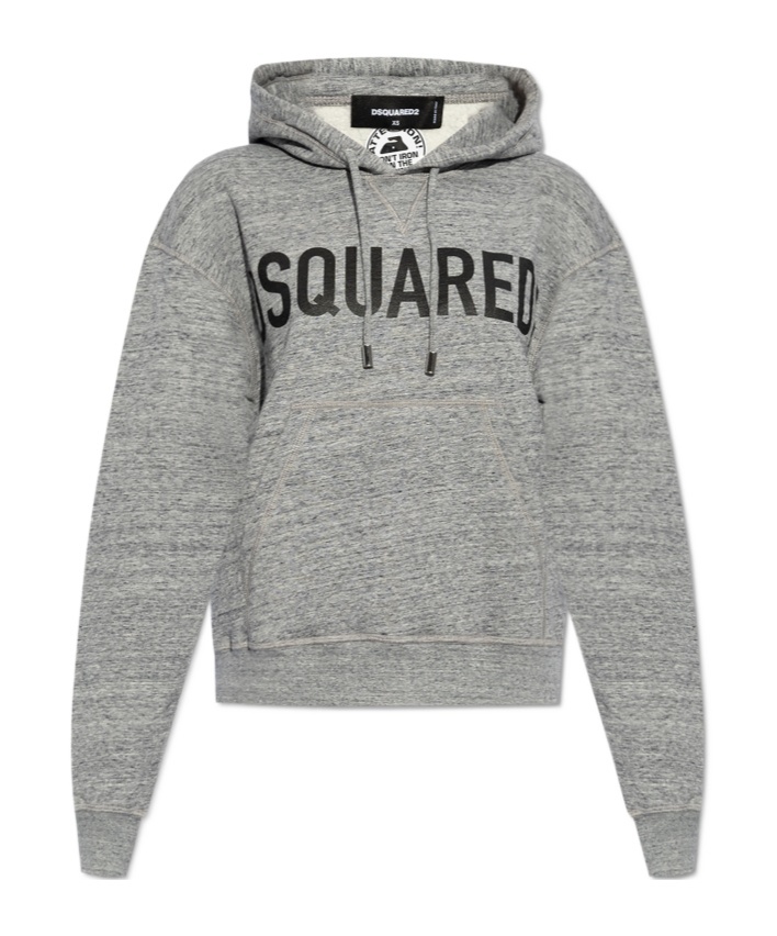 Dsquared2 Dsquared Melange Grey Cotton Sweatshirt In Gray