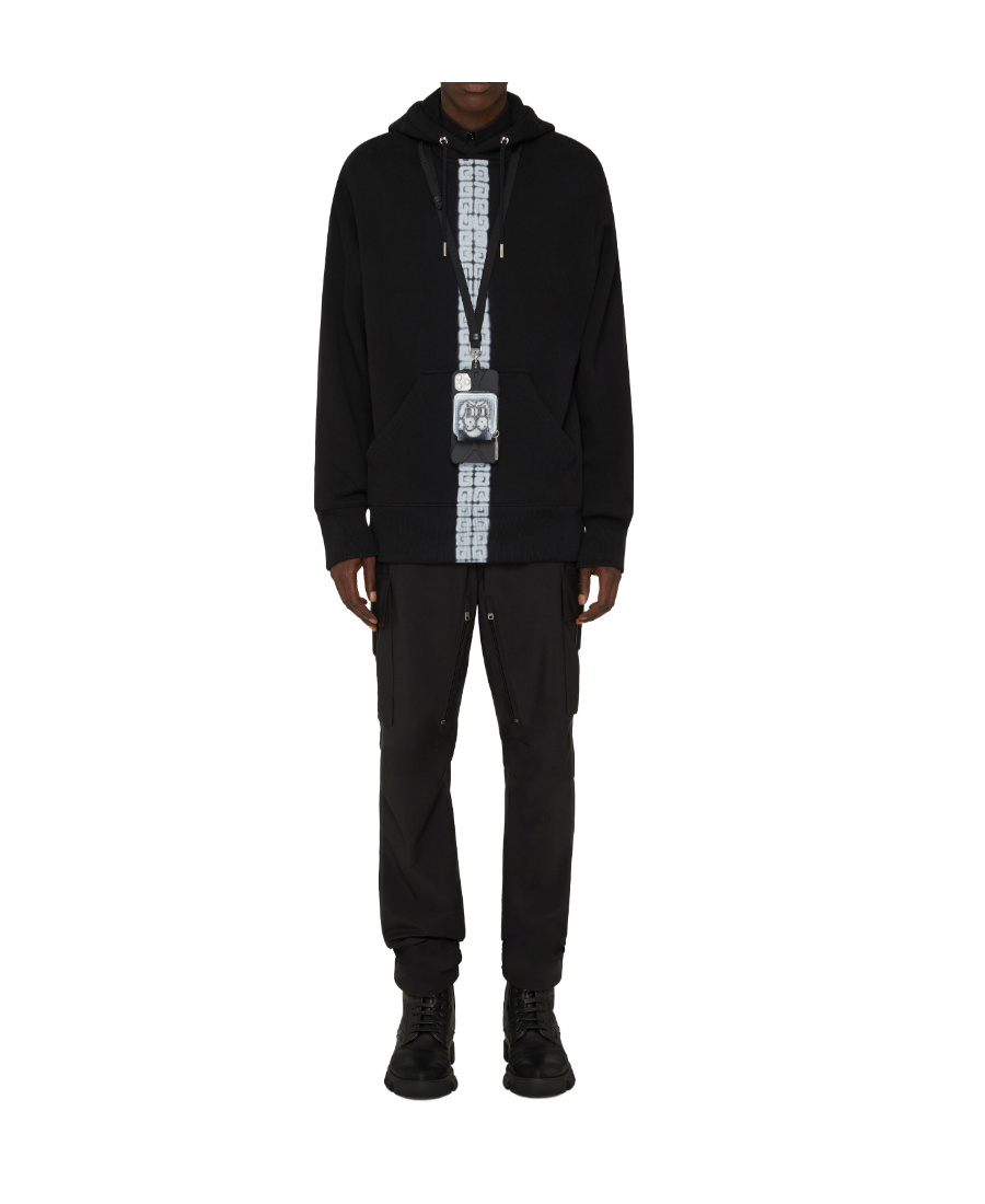 Givenchy 4g Print Drawstring Hoodie In Black