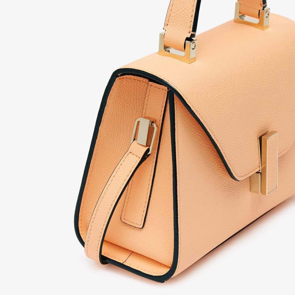 Shop Valextra Iside Crossbody Micro Bag In Nude