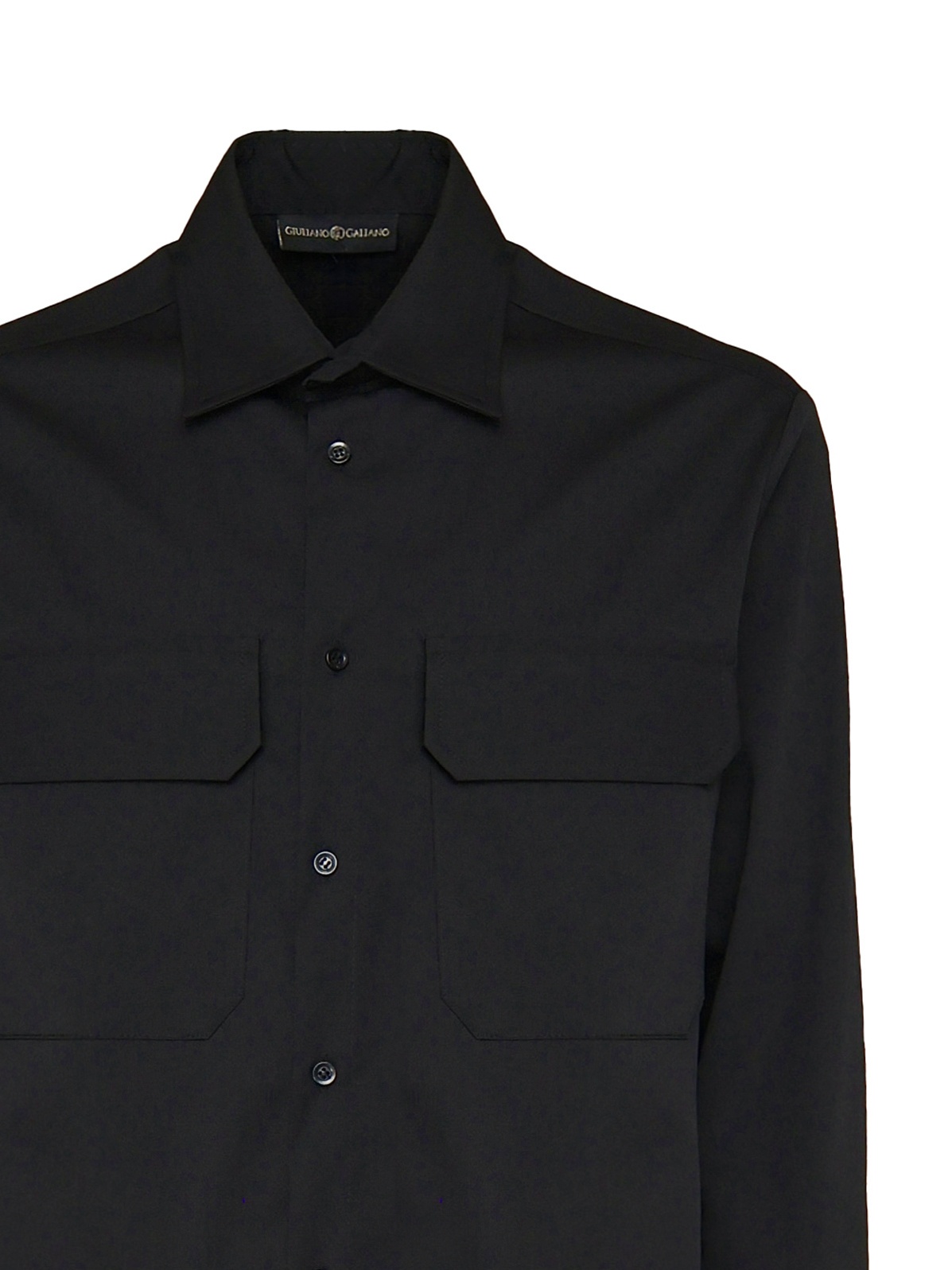 Giuliano Galiano Buttoned Long-sleeve Shirt In Black