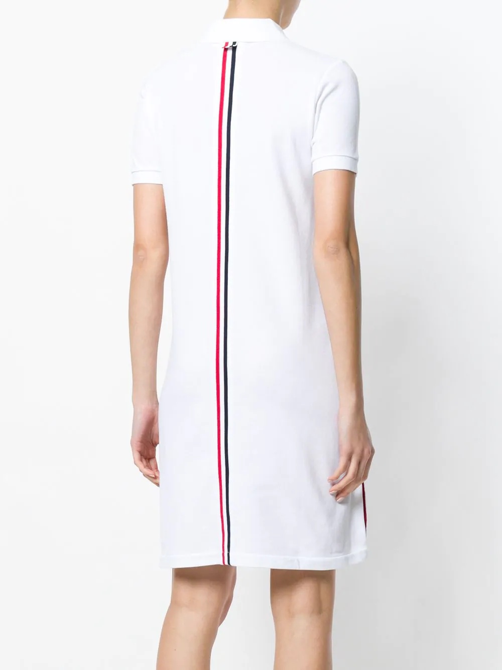 THOM BROWNE THOM BROWNE RWB STRIPED POLO DRESS