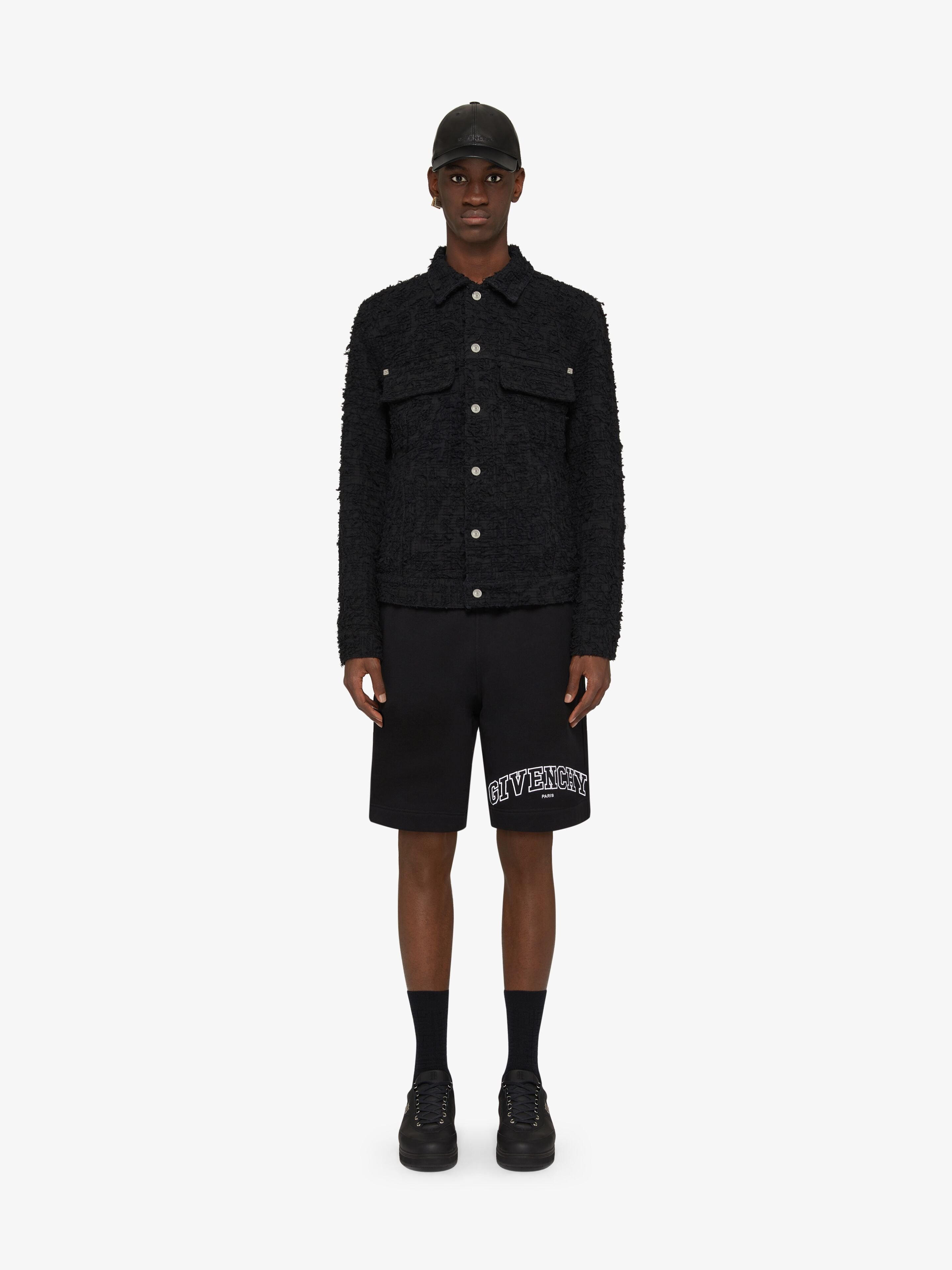Givenchy Elasticated Waistband Knee Length Shorts In Black