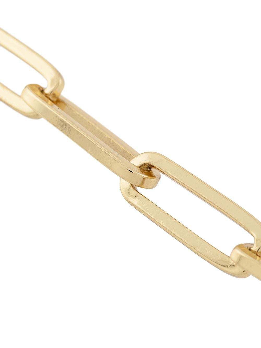 Federica Tosi Line Bolt Long Chain Necklace In Yellow
