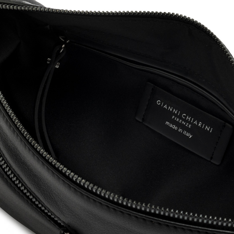 Gianni Chiarini Leather Tote Bag In Black