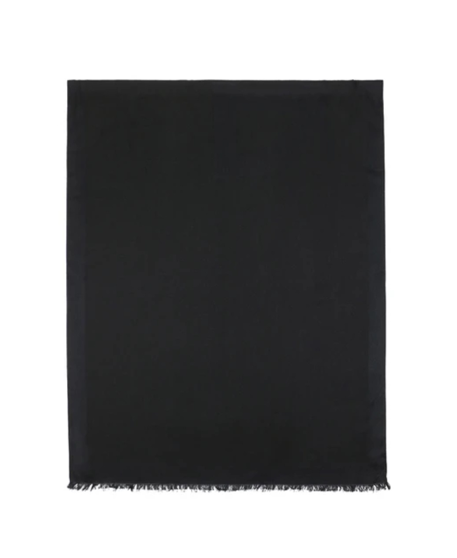 Armani Collezioni Logo Scarf In Black