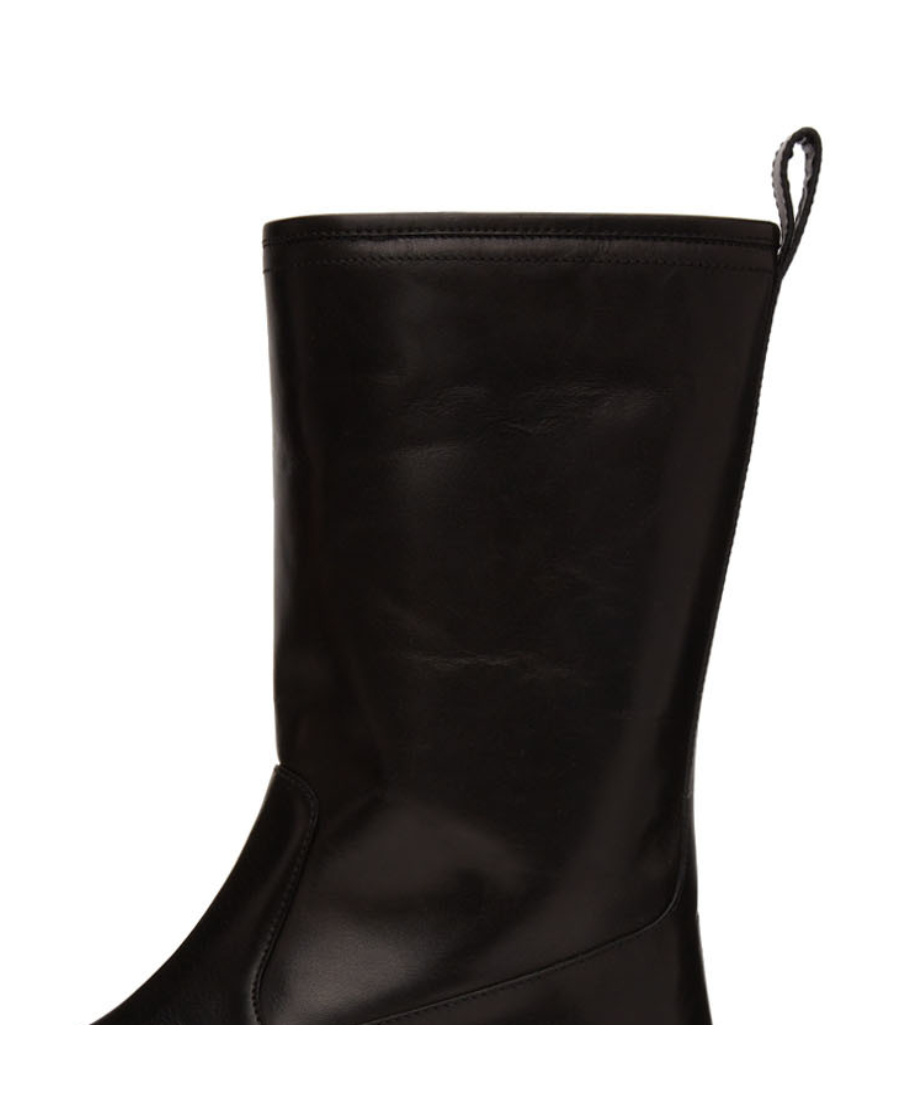 Versace Black Safety Pin Boots In Black