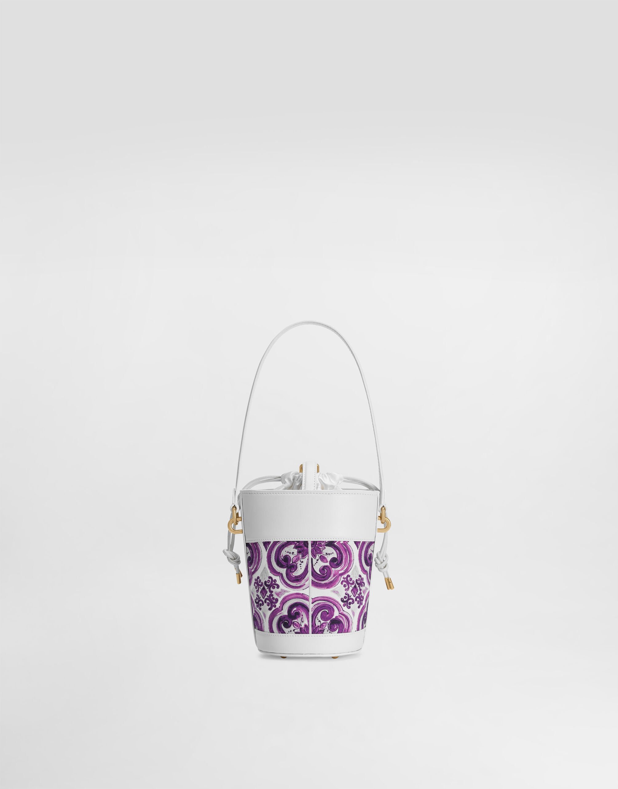 Dolce & Gabbana Floral-print Bucket Bag In Multi