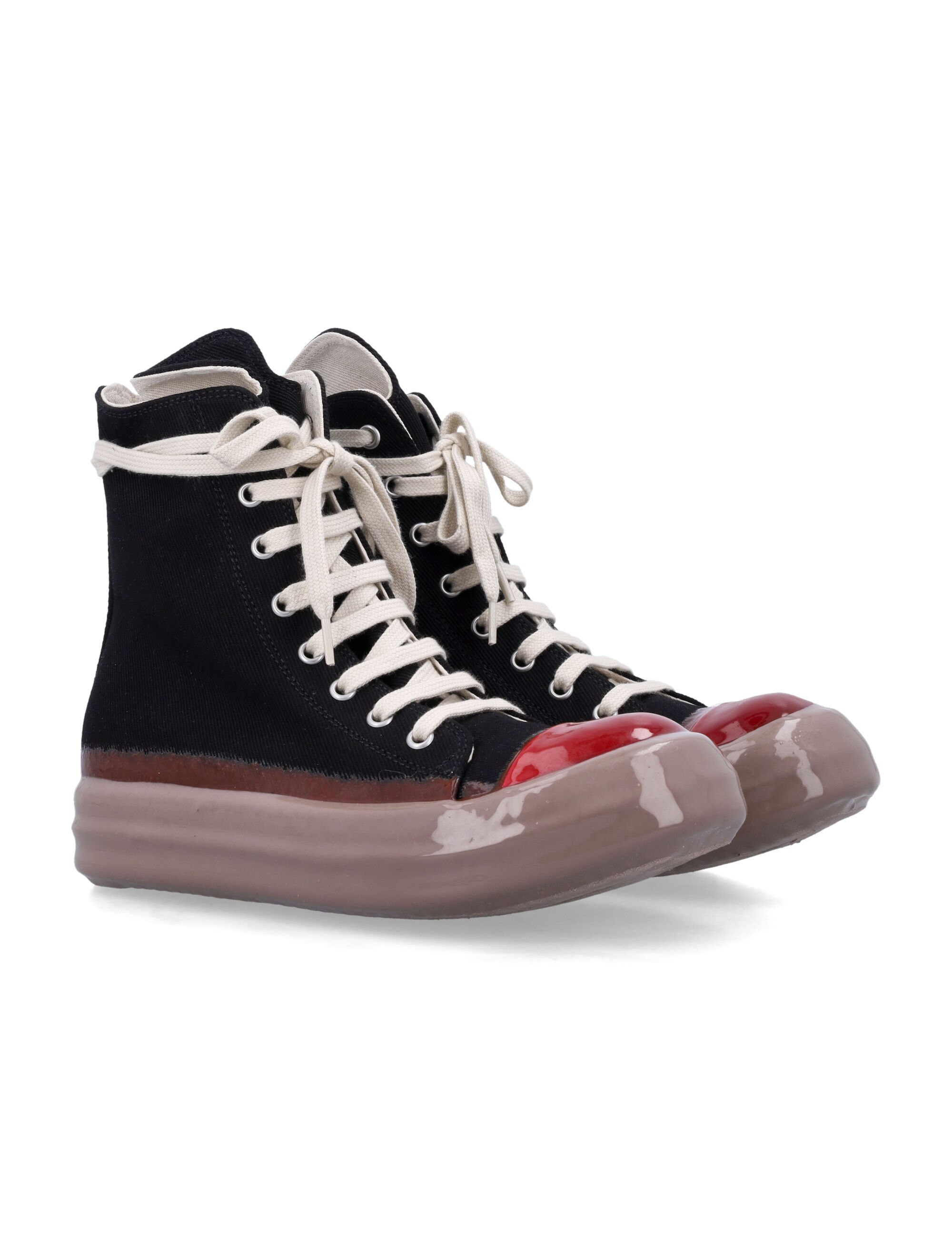 Rick Owens Drkshdw Lace-up High-top Sneakers In Black
