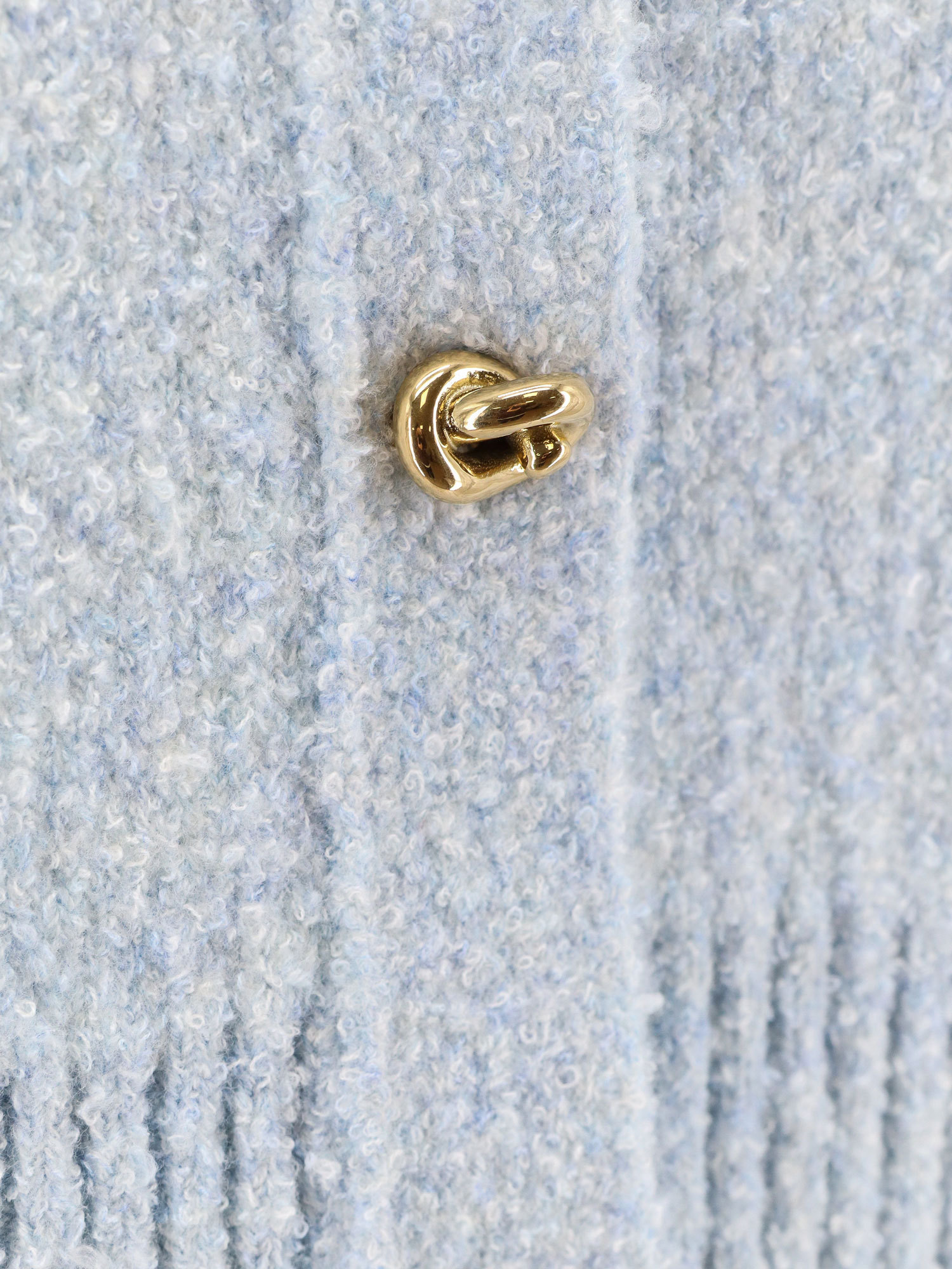 Bottega Veneta Long Sleeved Crewneck Cardigan In White