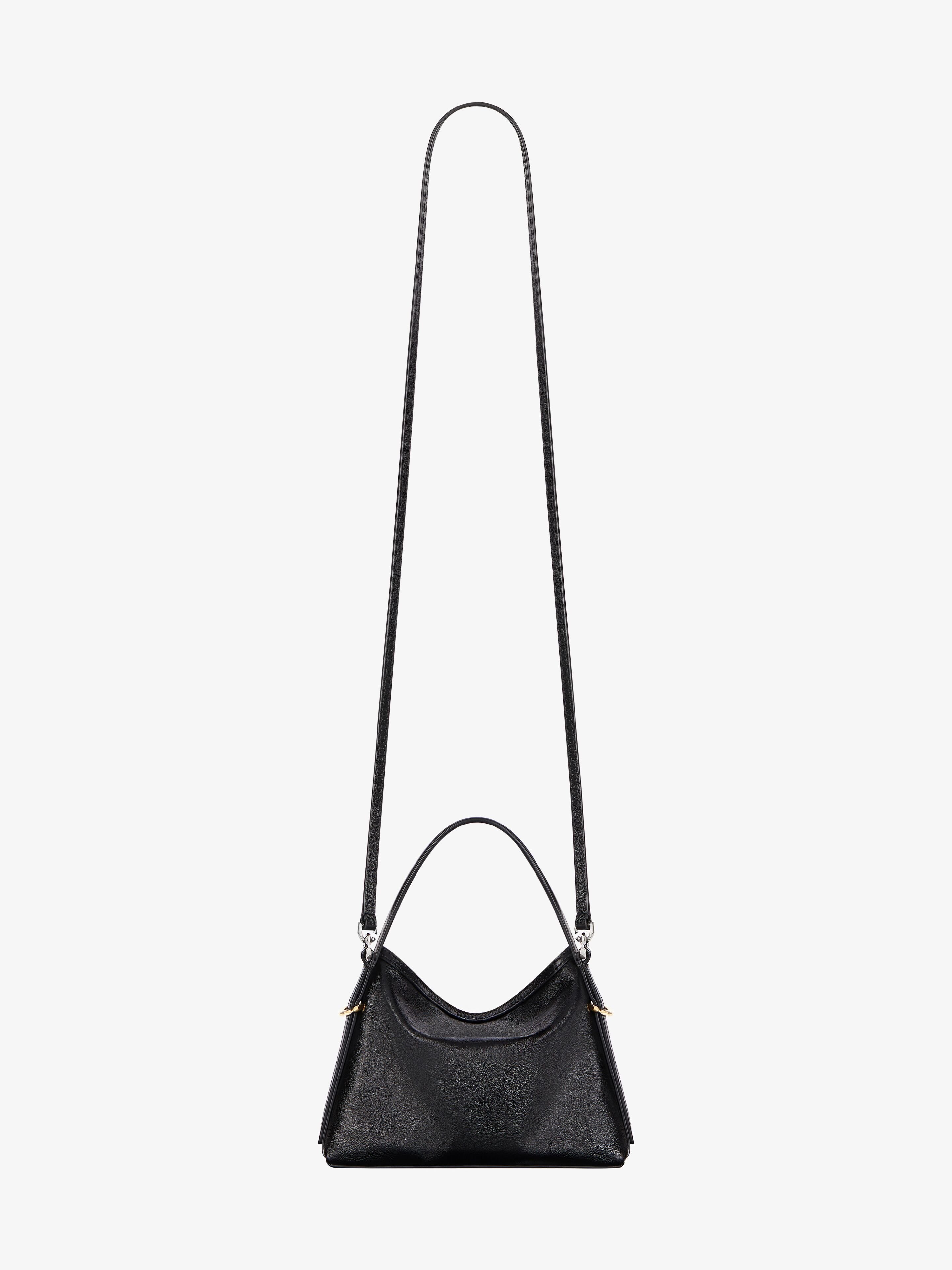 Givenchy Women Voyou Nano Bag In Polished Leather In Black