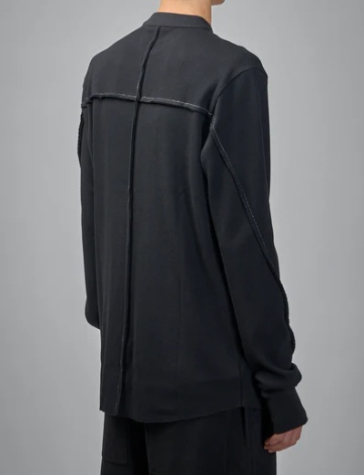 Thom Krom Buttoned Knitted Shirt In Black