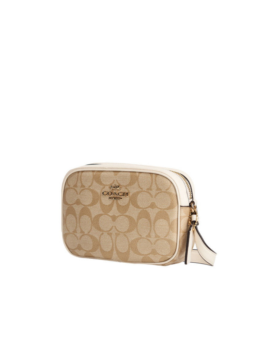 Coach Mini Jamie Logo Crossbody Bag In Nude