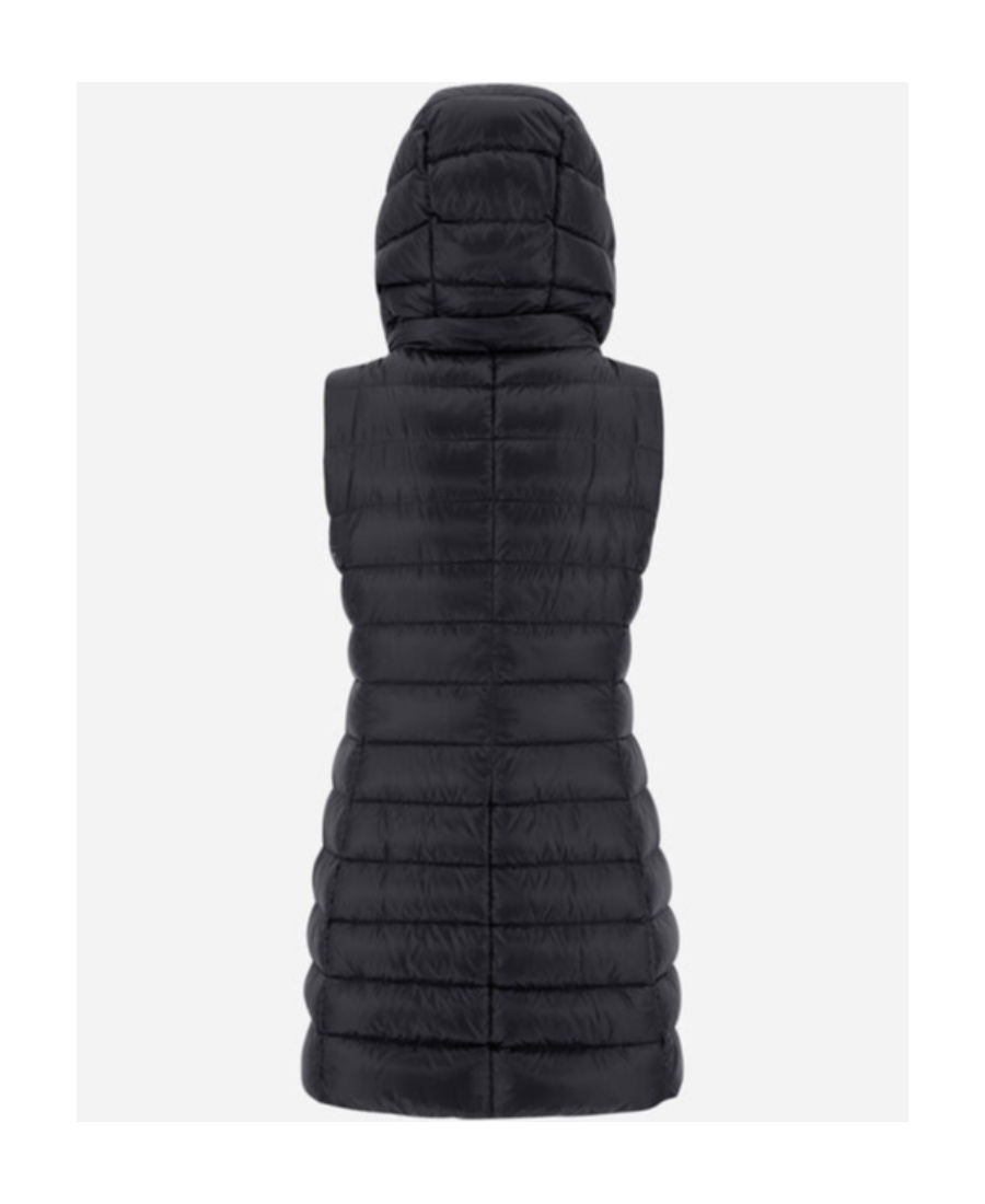 Herno Quilted Hooded Gilet In Black