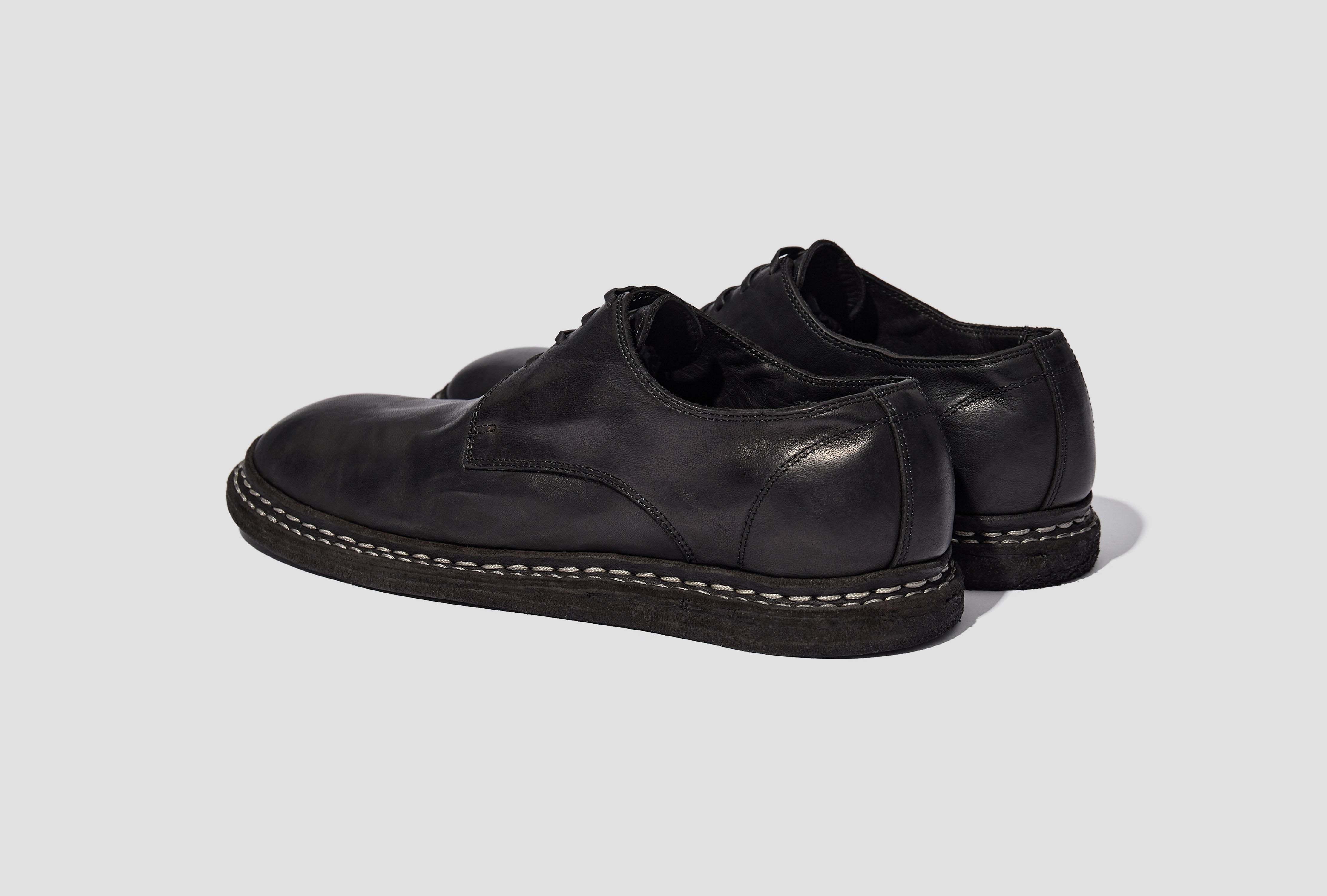 Guidi Round-toe Casual Shoes In Black