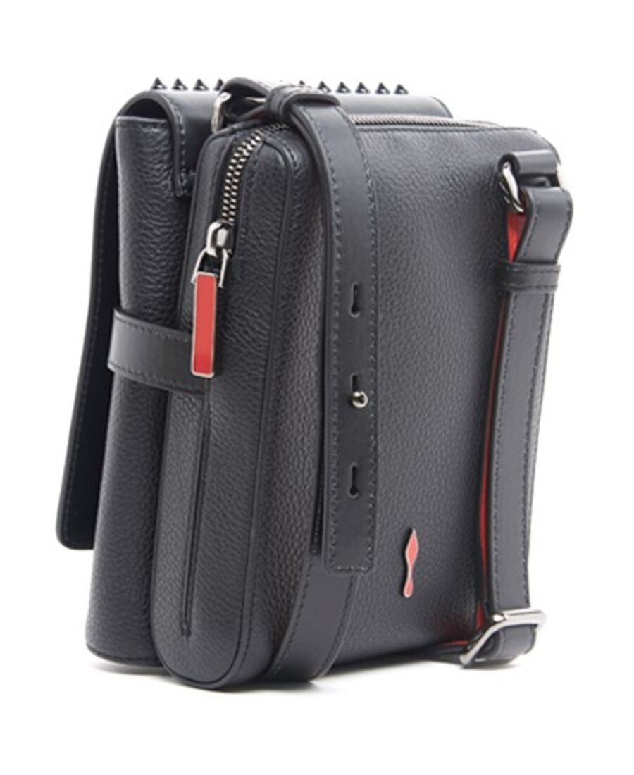 Christian Louboutin Rivet Shoulder Bag In Black