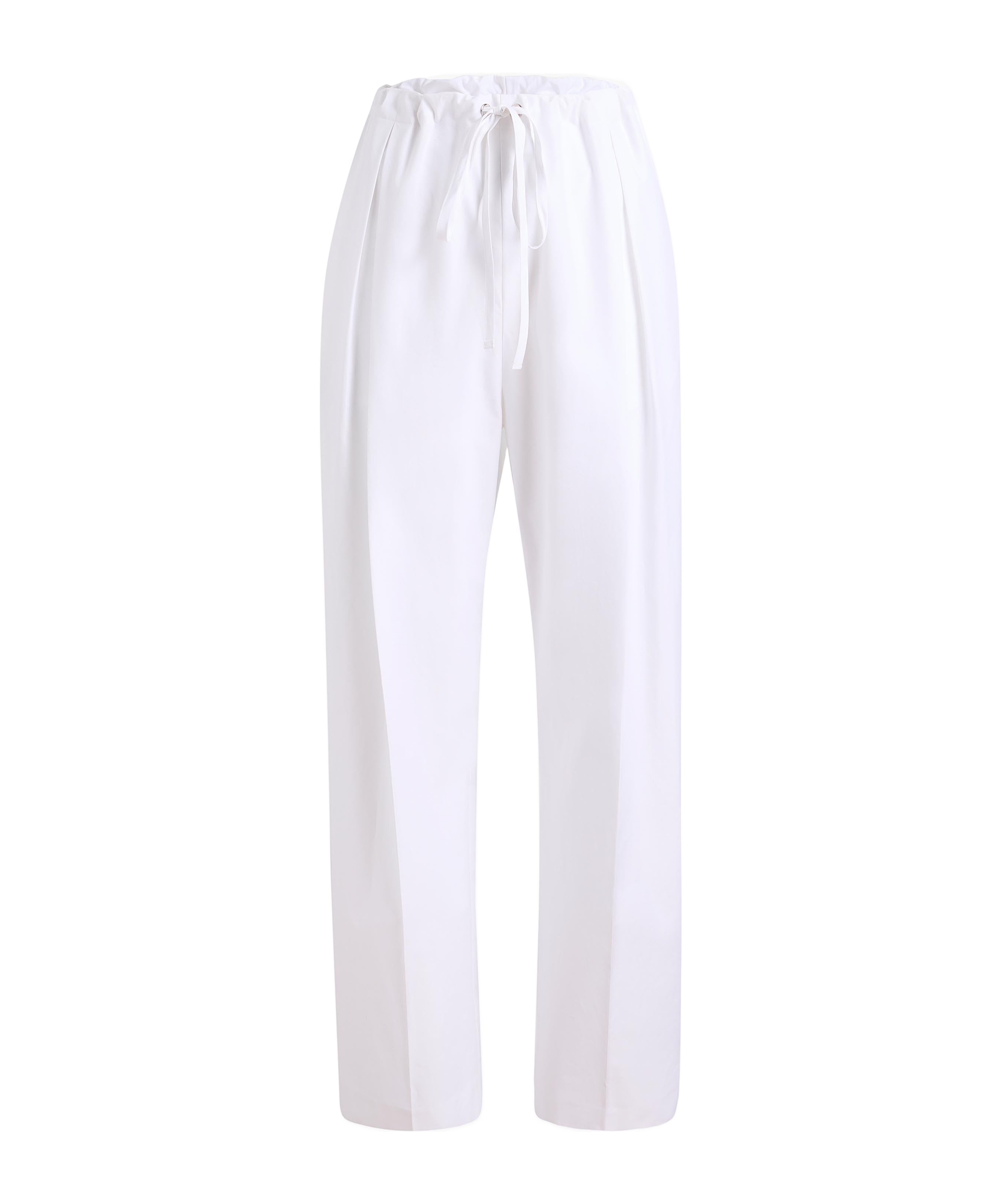 KHAITE KHAITE PRESSED CREASE DRAWSTRING TROUSERS