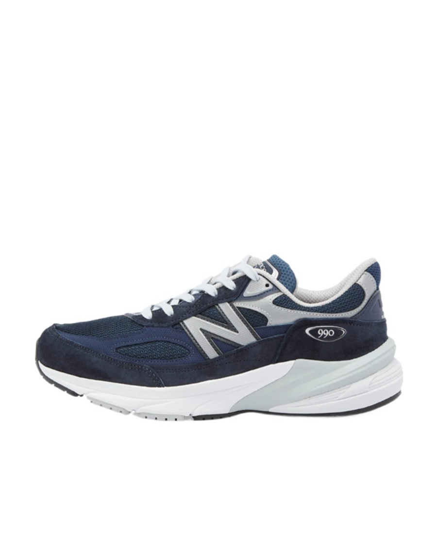 New Balance Printed Suede Mesh Sneakers With Cushioned Sole In Black