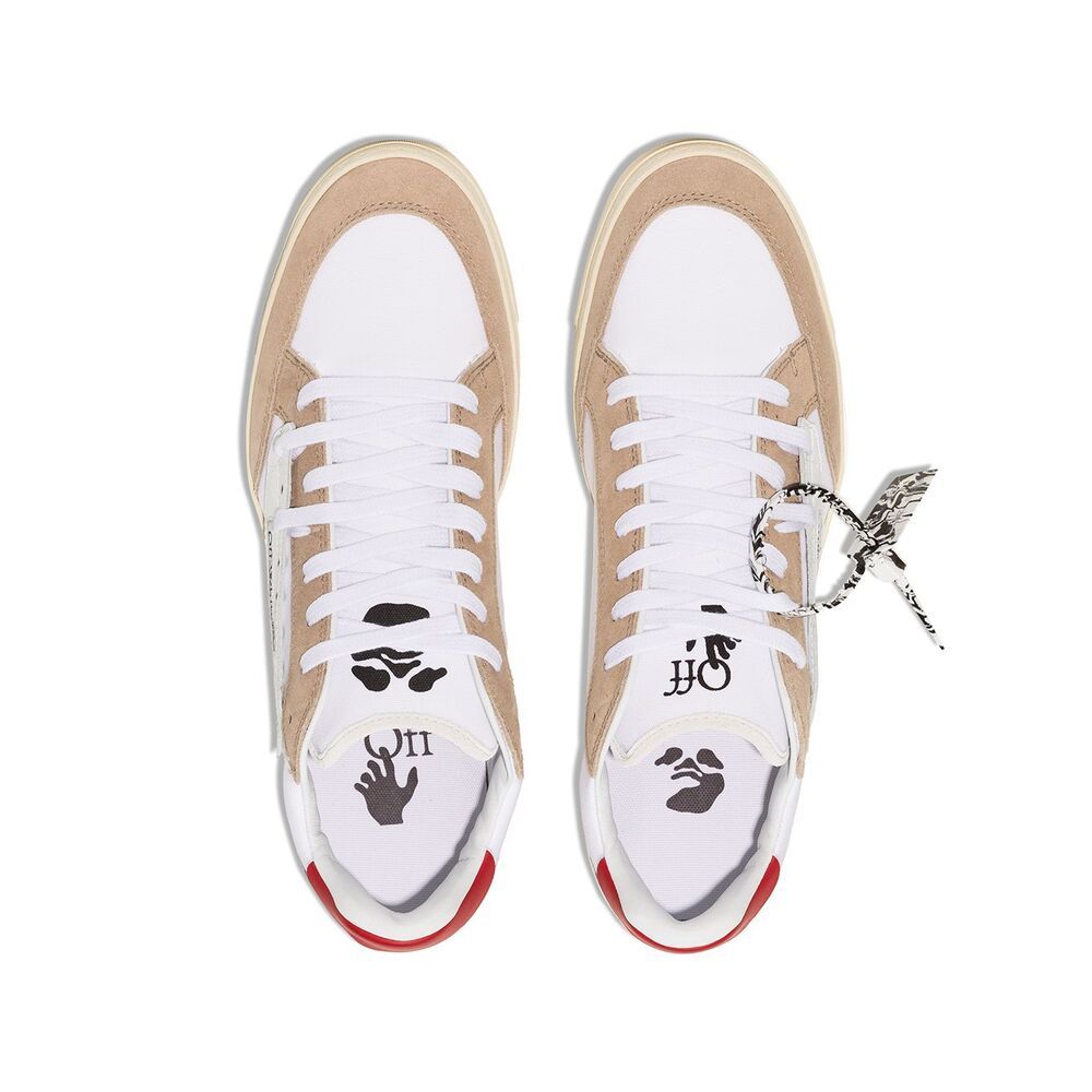 Off-white Multicolor Leather And Fabric 5.0 Sneakers In Nude