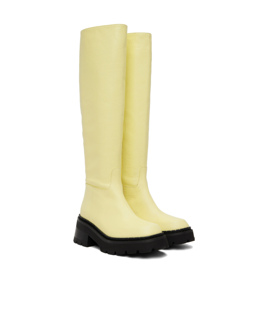 By Far Thick-heeled Boots In Yellow