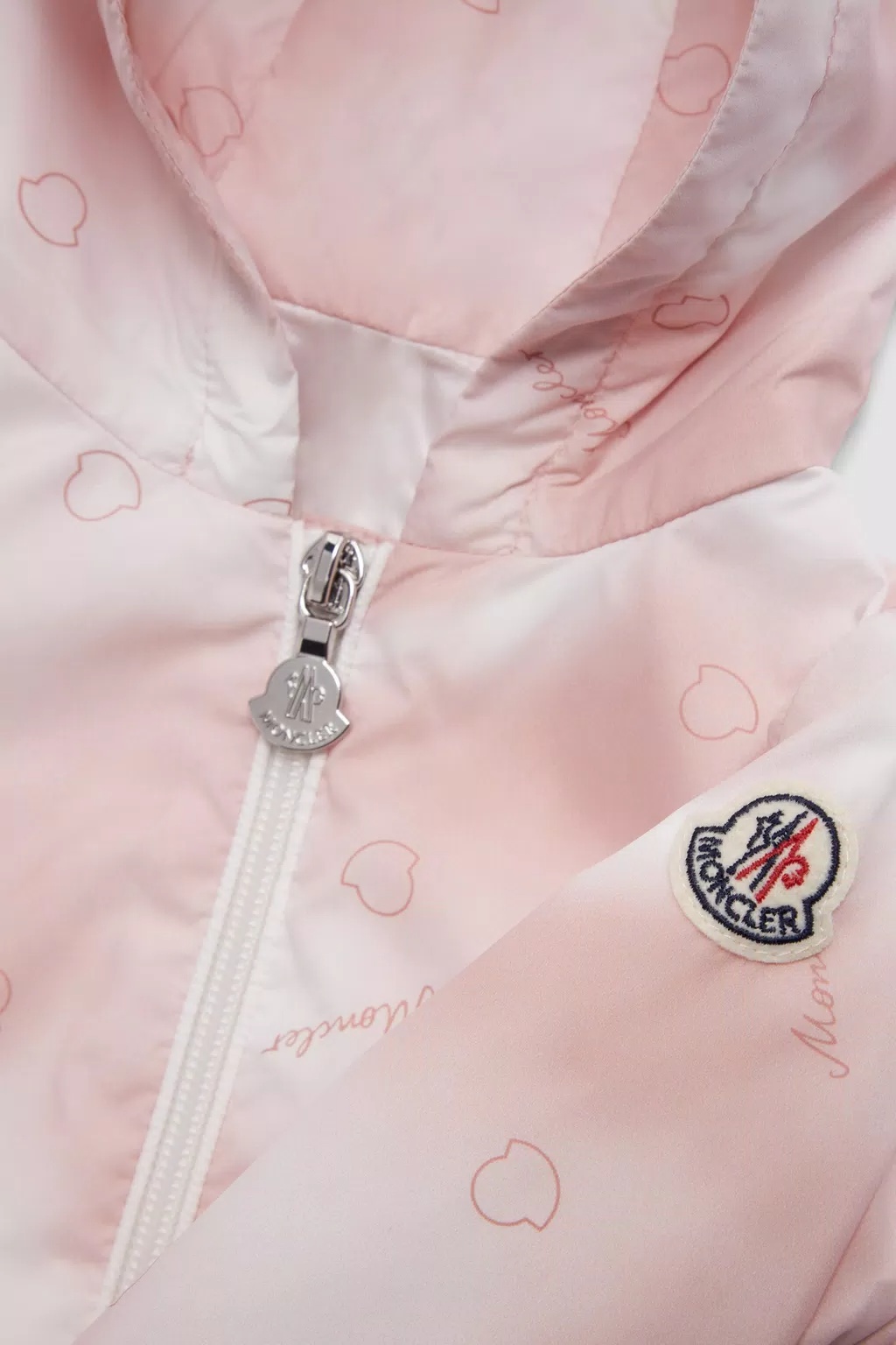 Moncler Faite Hooded Jacket In Pink