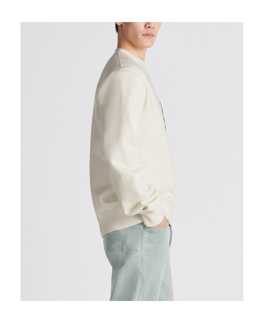 Dior Cd Interwoven Sweater In White