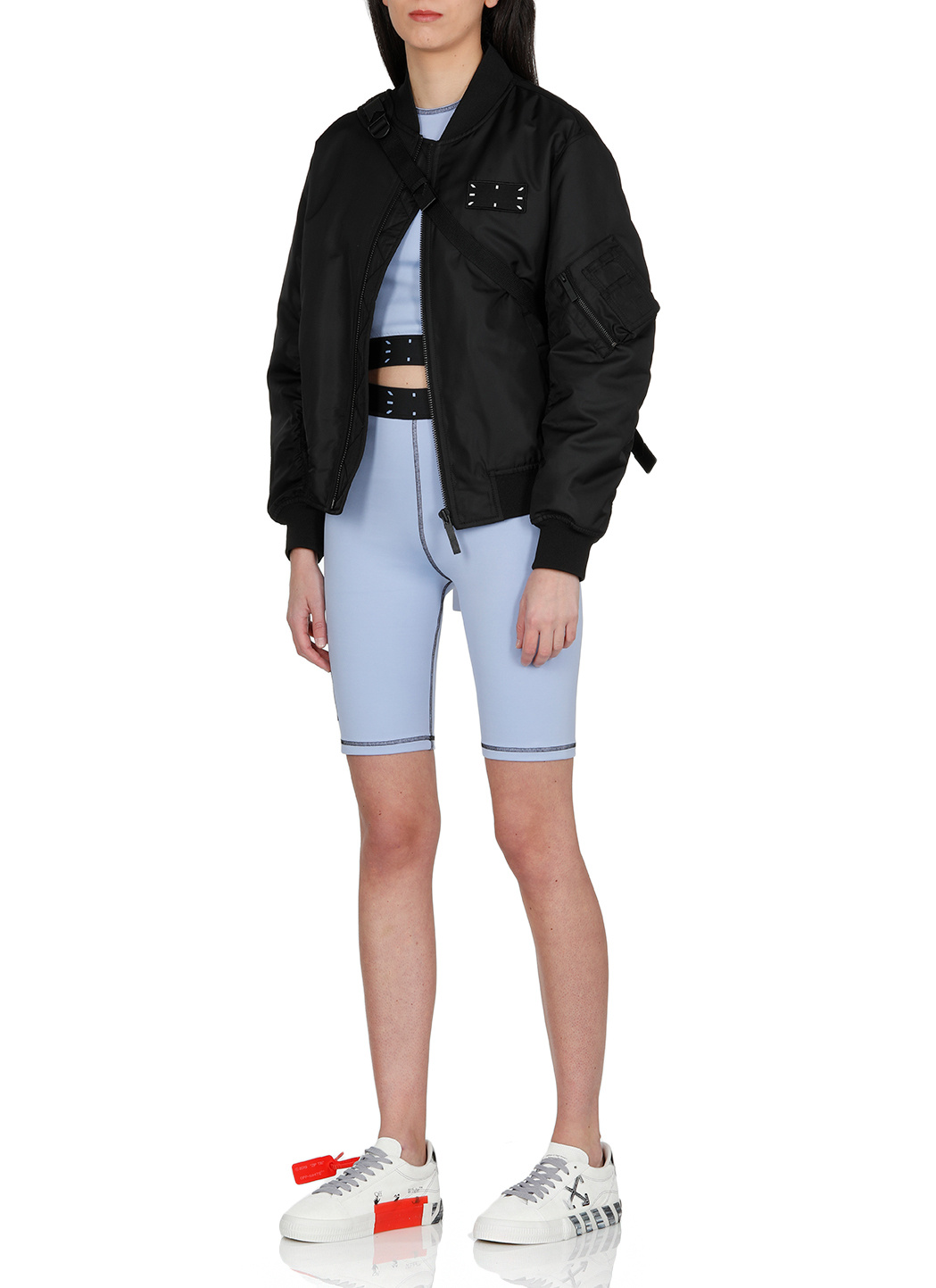 Mcq By Alexander Mcqueen Sleeveless Cropped Top In Blue