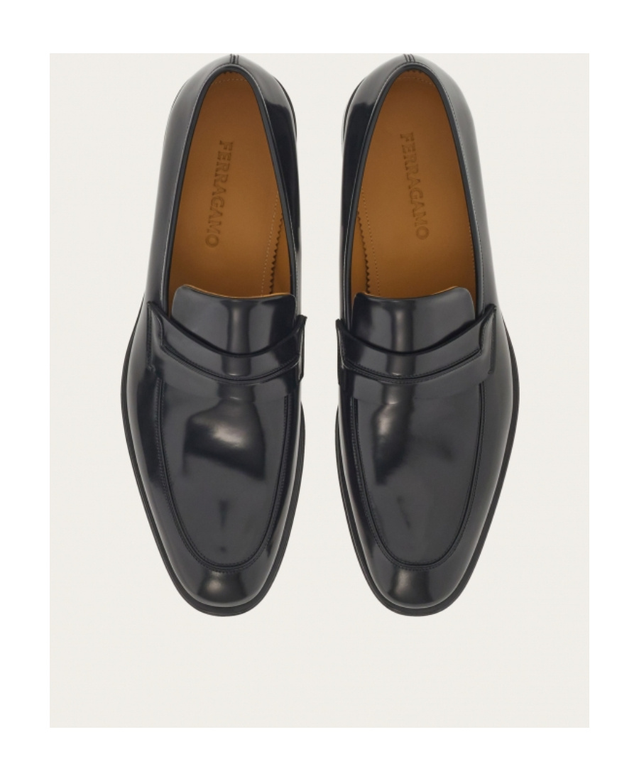 Ferragamo Penny Loafers In Black