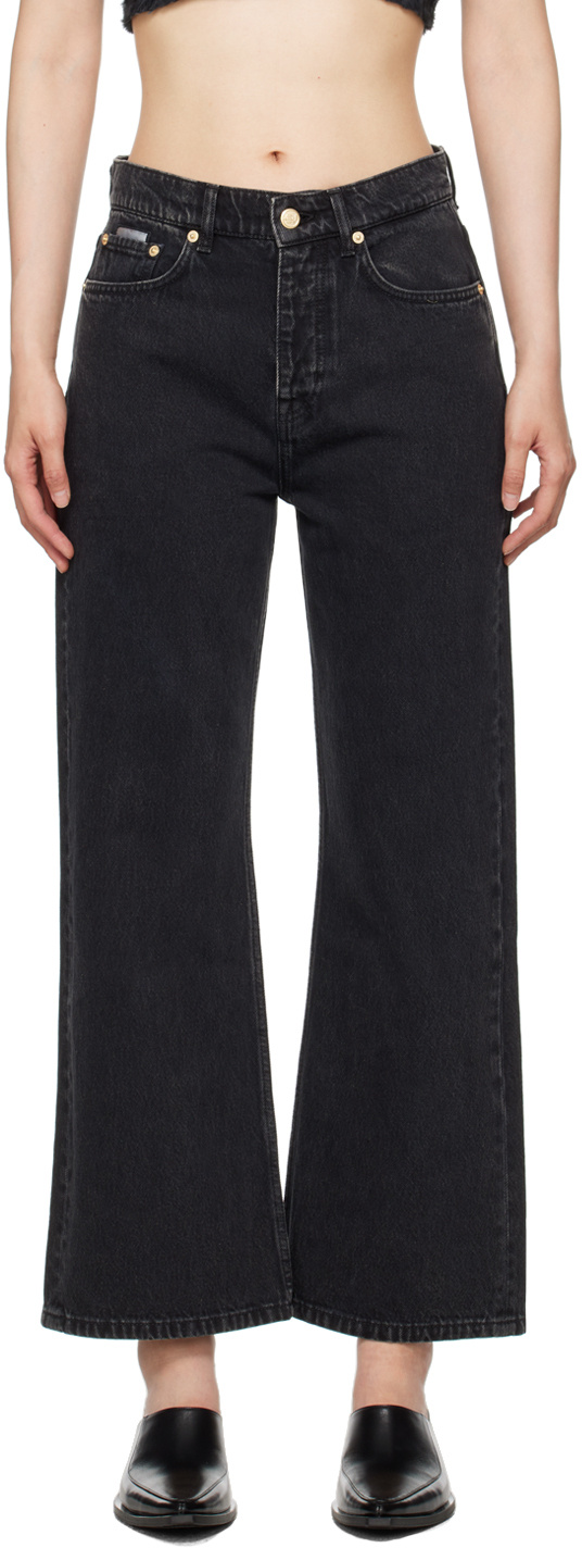 Eytys Black Avalon Jeans In Black