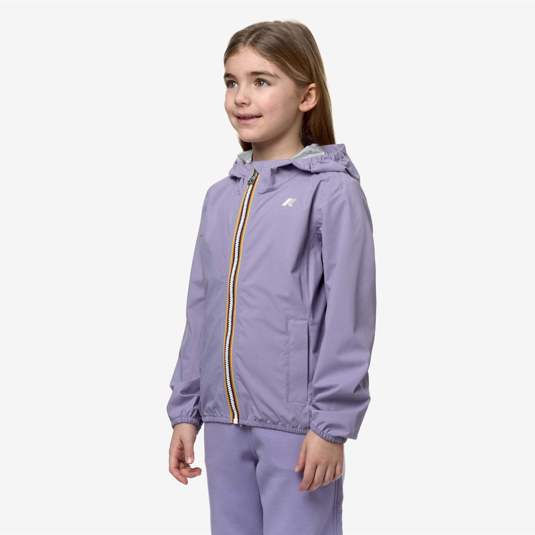 K-way Le Vrai Hooded Jacket In Gray