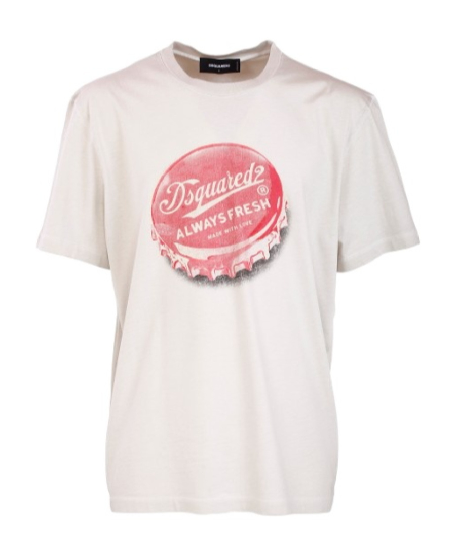 Dsquared2 Graphic-print Cotton T-shirt In White