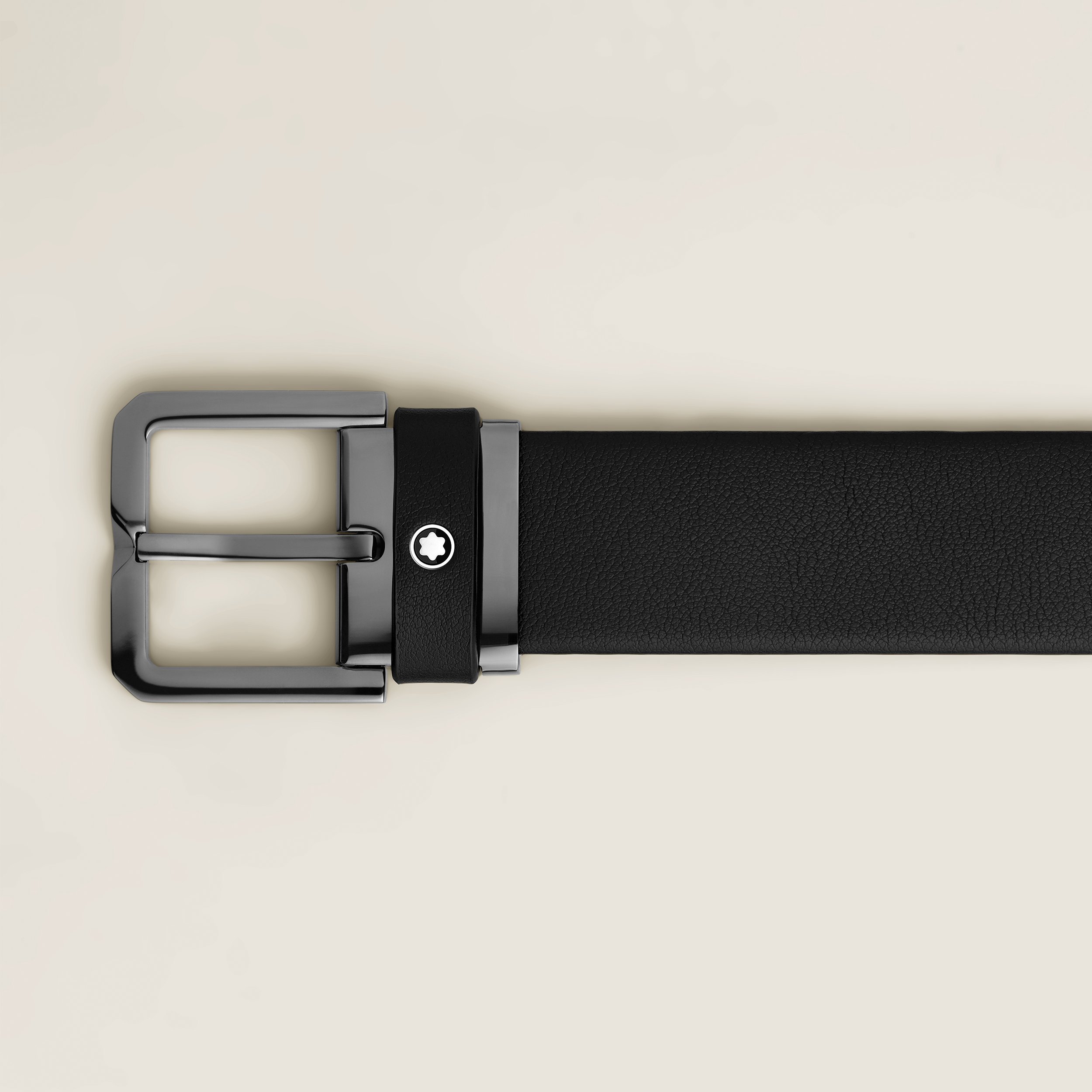 Montblanc Adjustable Waist Belt In Black