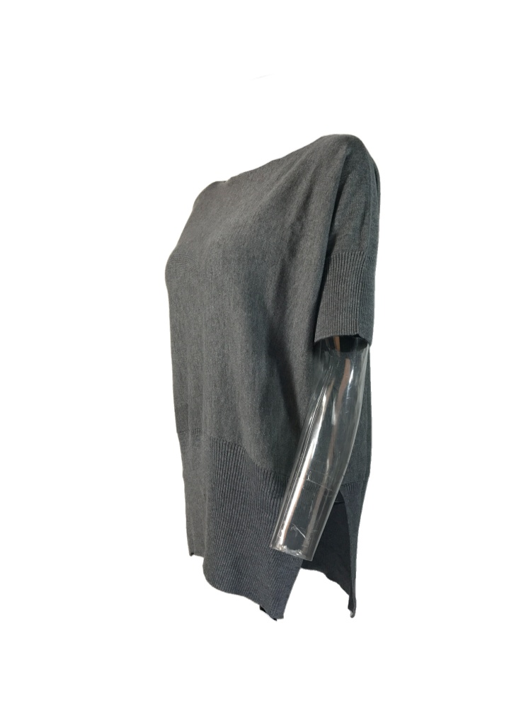 Max Mara Short-sleeved Sweater In Black