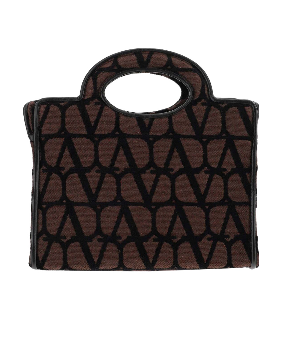 Valentino Logo Handbag In Brown/black