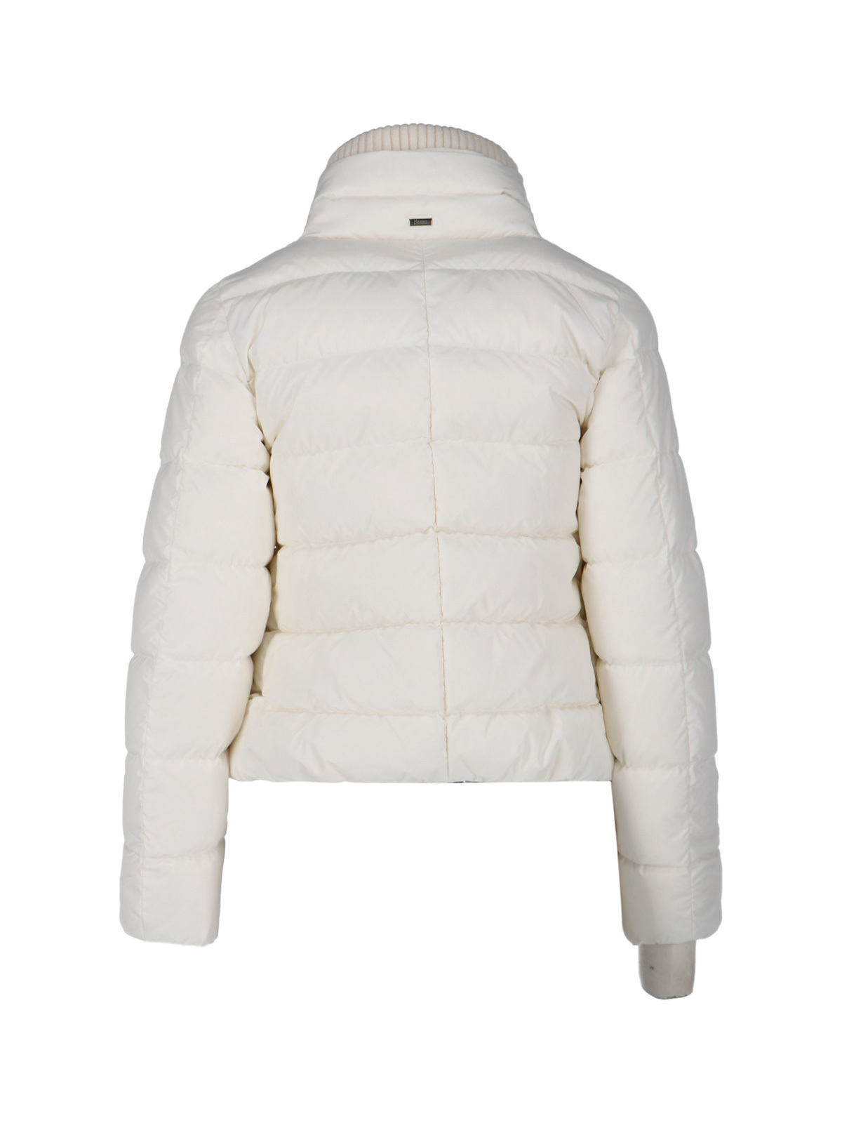 Herno Quilted High-neck Jacket In White