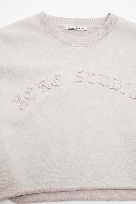 Acne Studios Logo-embroidered Sweatshirt In White