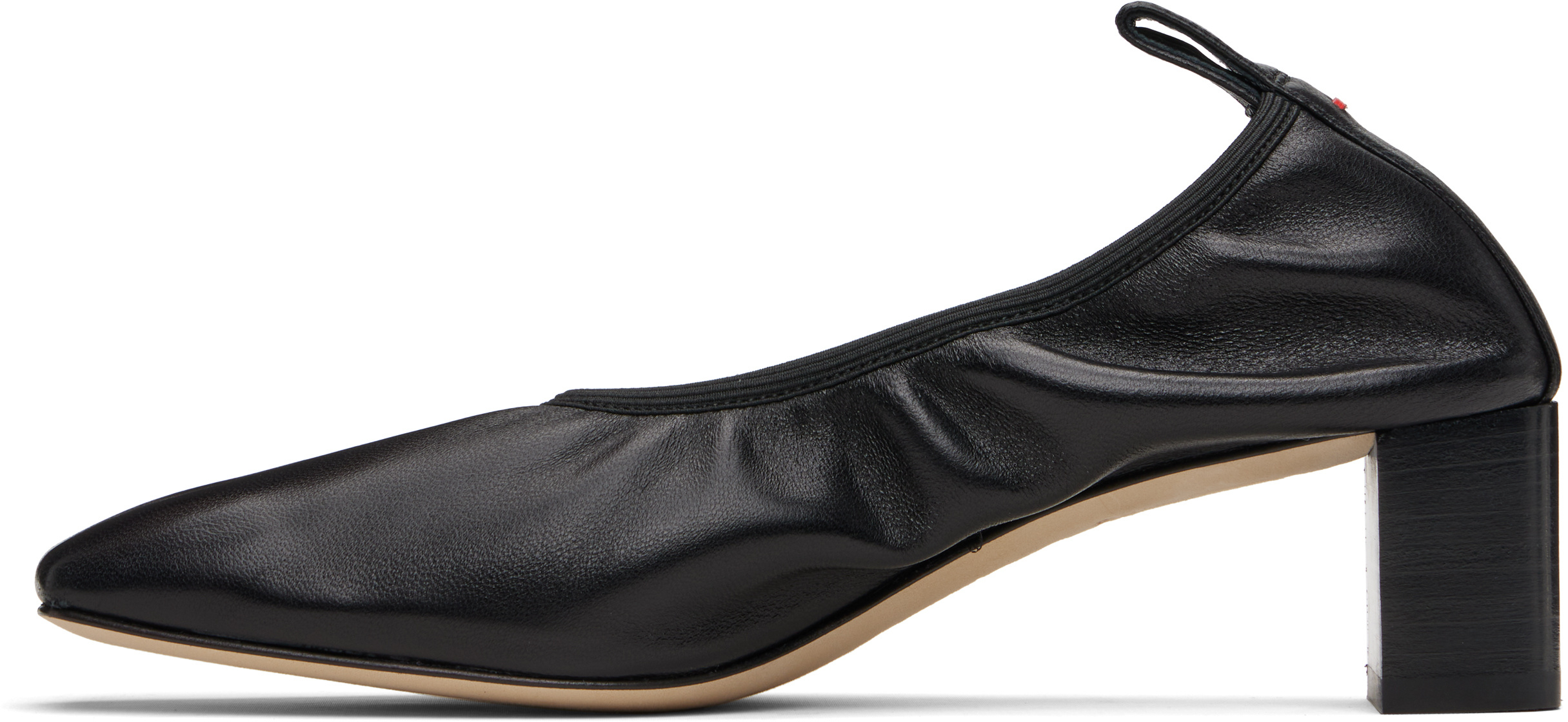 Aeyde Narissa Ruched High Heels In Black